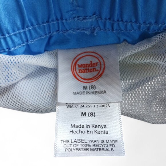 Wonder Nation Boys' Swim Shorts  Size 8M  Dinosaur Print Eco-Friendly Mesh Lined - Picture 7 of 11